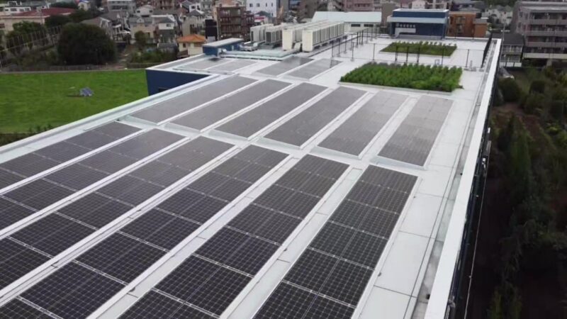 太陽光発電設備68.32kW(アンカーレス架台使用）
